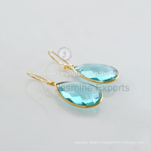 Beautiful Quartz Gemstone Wedding s925 Silver Earrings